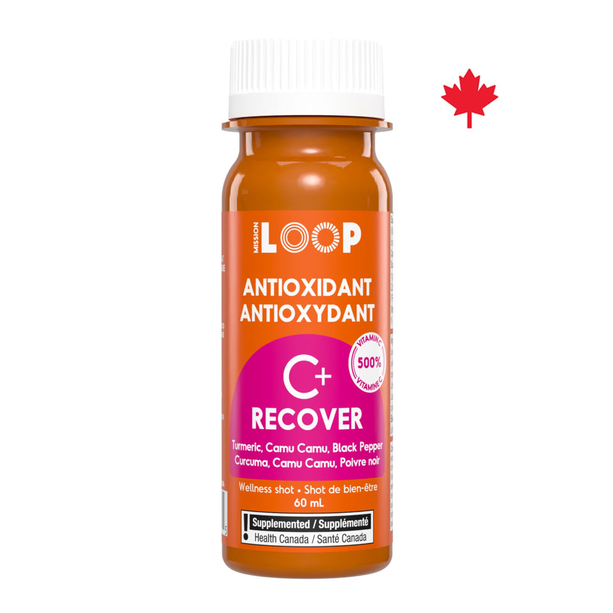 RECOVER SHOT 60ml - Cold-Pressed Wellness Shot - LOOP Mission