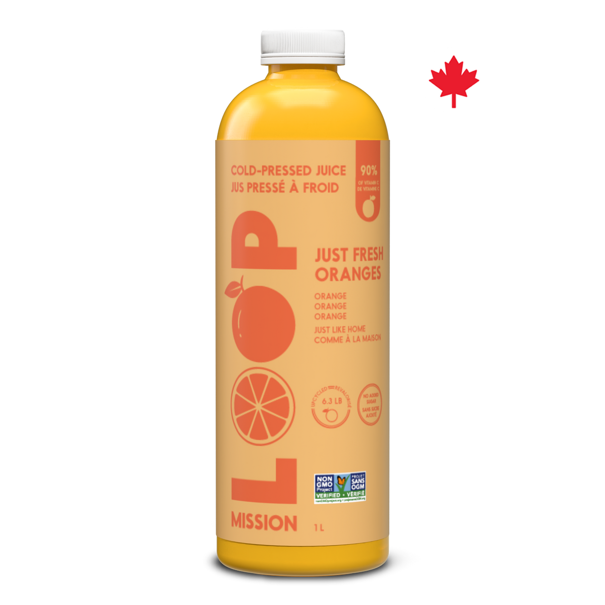 ORANGE JUICE 1L Cold-Pressed Juice LOOP Mission