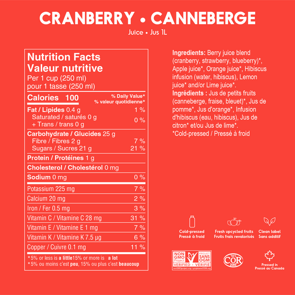 Canneberges 1L