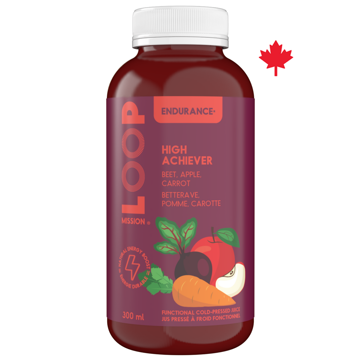 HIGH ACHIEVER 300ml - Cold Pressed Juice - LOOP Mission