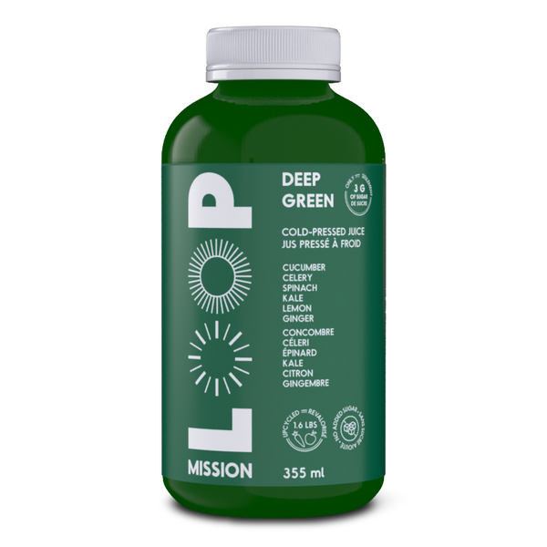 DEEP GREEN 355ml Cold Pressed Juice LOOP Mission
