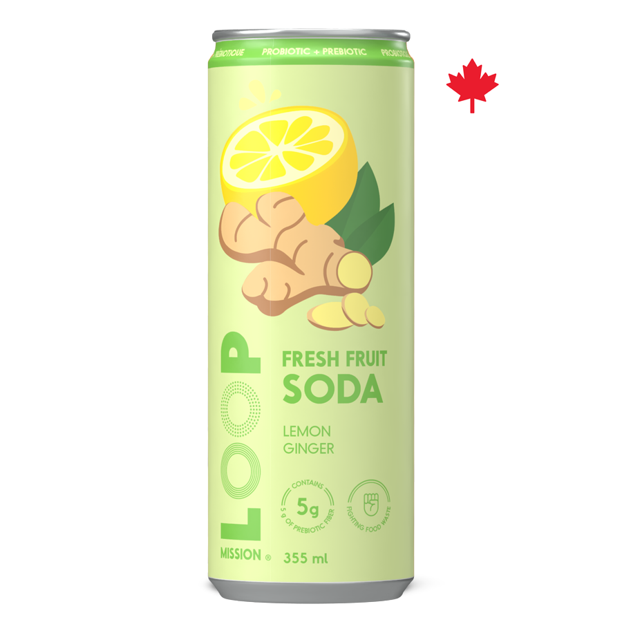 Lime Ginger Probiotic & Prebiotic Soda - LOOP Mission Lime Ginger Probiotic & Prebiotic Soda - LOOP Mission