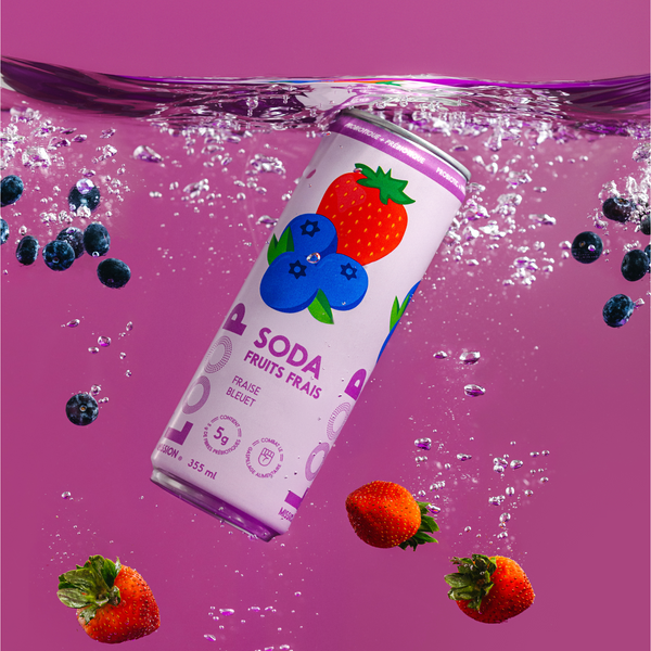 Strawberry & Blueberry Soda