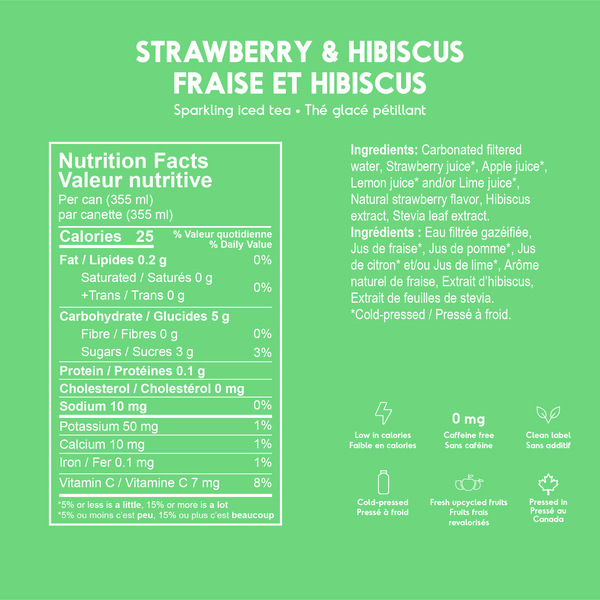 Strawberry Hibiscus Iced Tea
