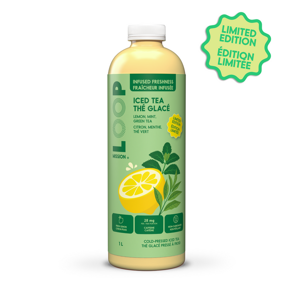 Lemon, Mint & Green Iced Tea