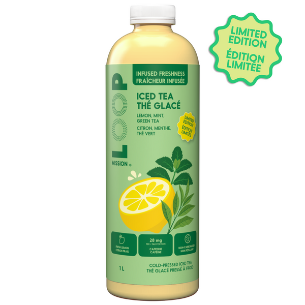 Lemon, Mint & Green Iced Tea
